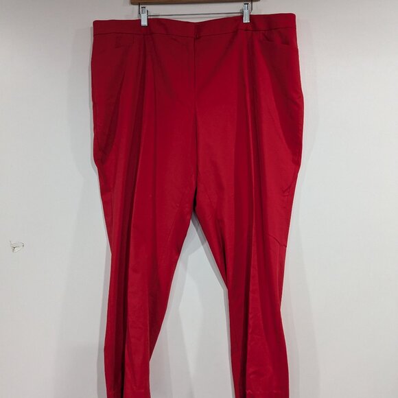 Vince Camuto Cropped Pants Red Size 22W - Picture 1 of 4